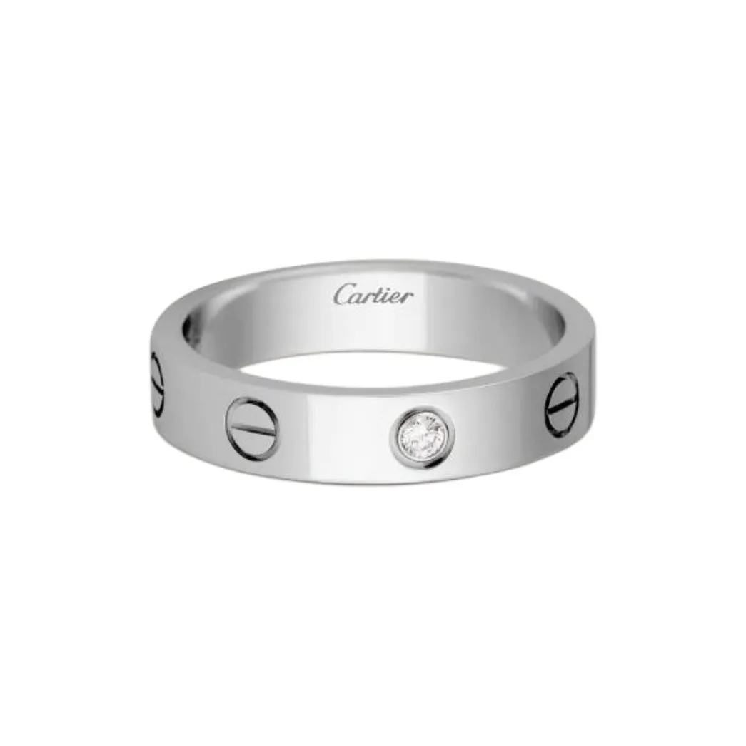 Cartier 2010s White Gold Love Diamond Ring