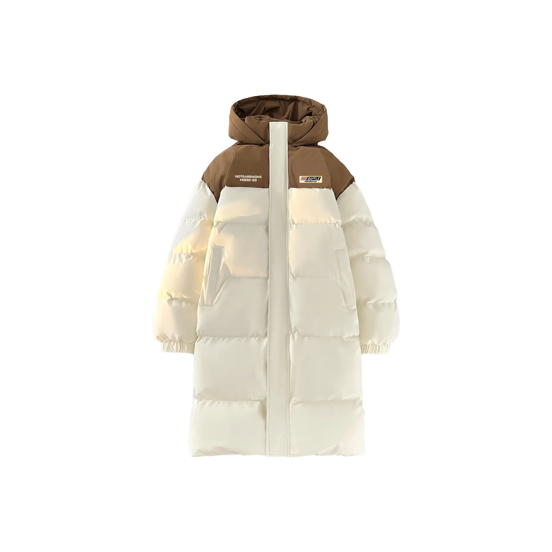 No Tears Хлопковый пуховик унисекс хаки