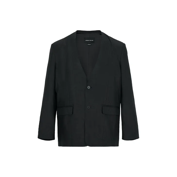 URBAN REVIVO Business Suits Men's Jet Black