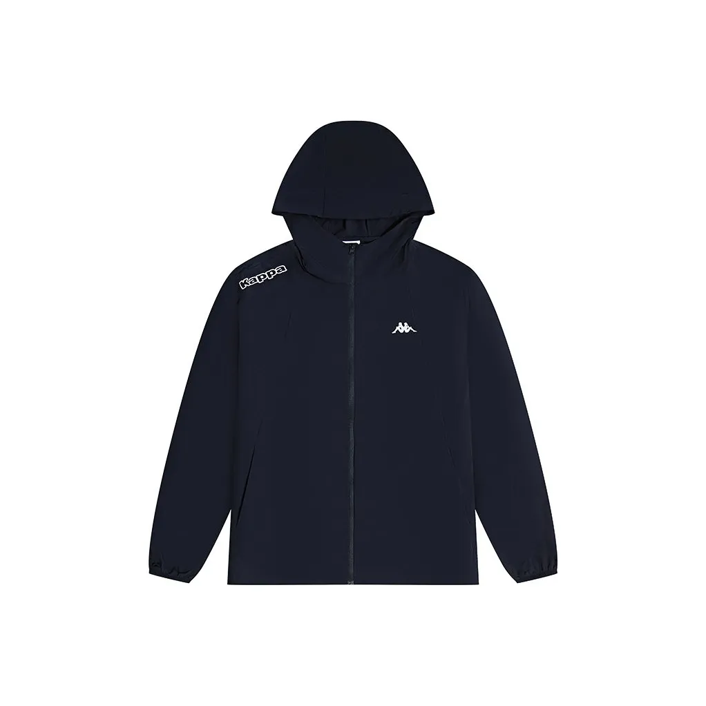 Kappa Windproof UV Protection Breathable Windbreaker Jacket Men's Black
