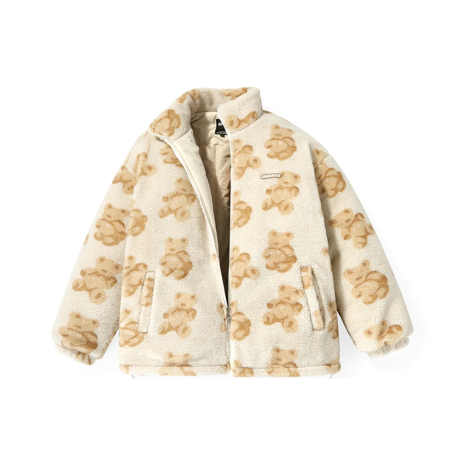 GENANX Puffer jacket Armani Unisex Apricot Brown