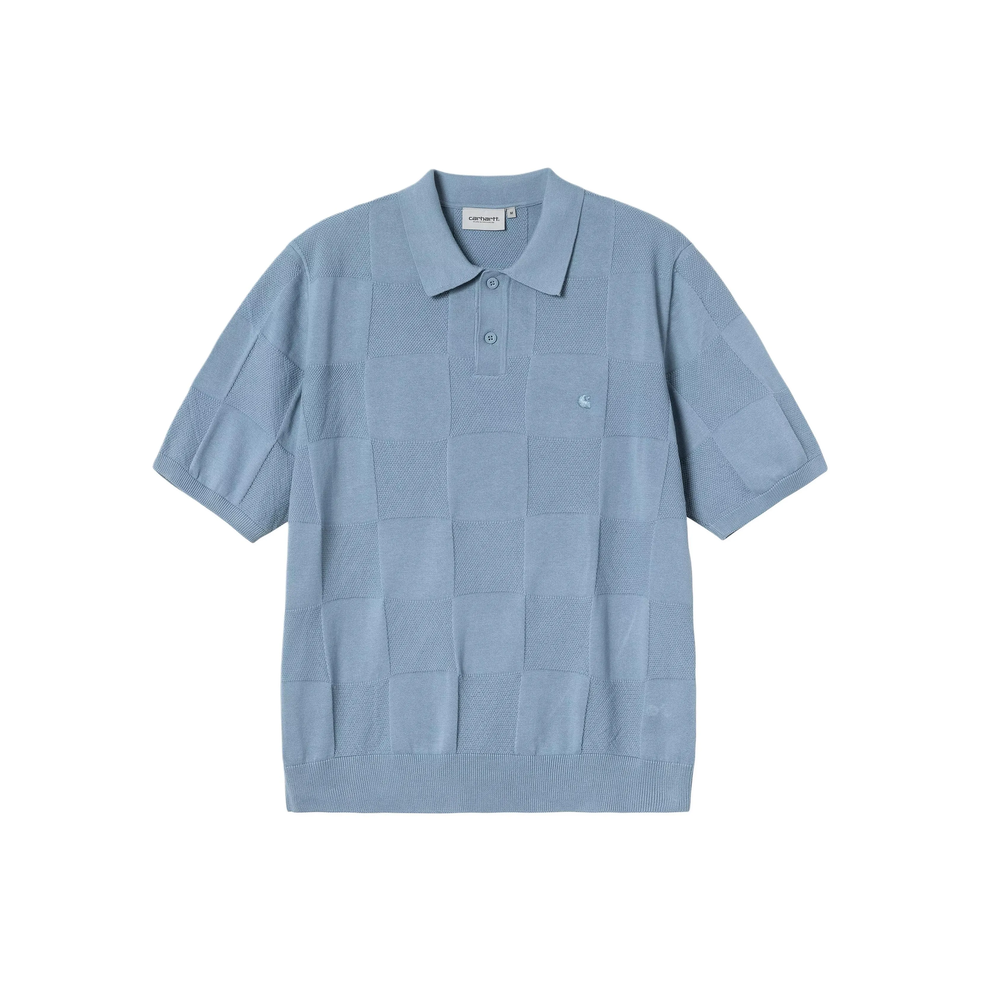 Carhartt WIP SS25 Поло Мужское Светло-Синий