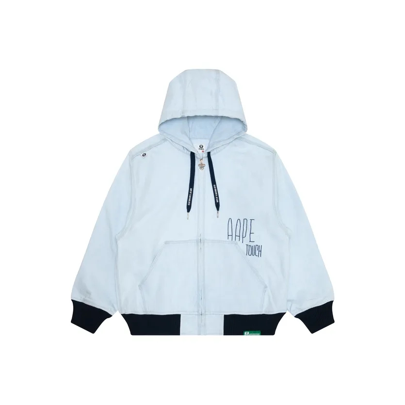 Aape SS24 Denim Jacket Men's Blue Aape SS24 Деним Куртка Мужская Синяя