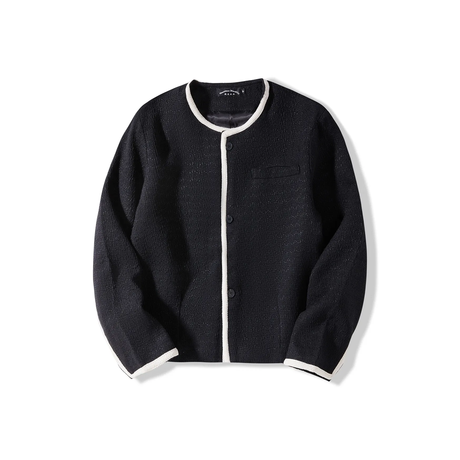 I'm David Куртка Корейский стиль Унисекс Черный