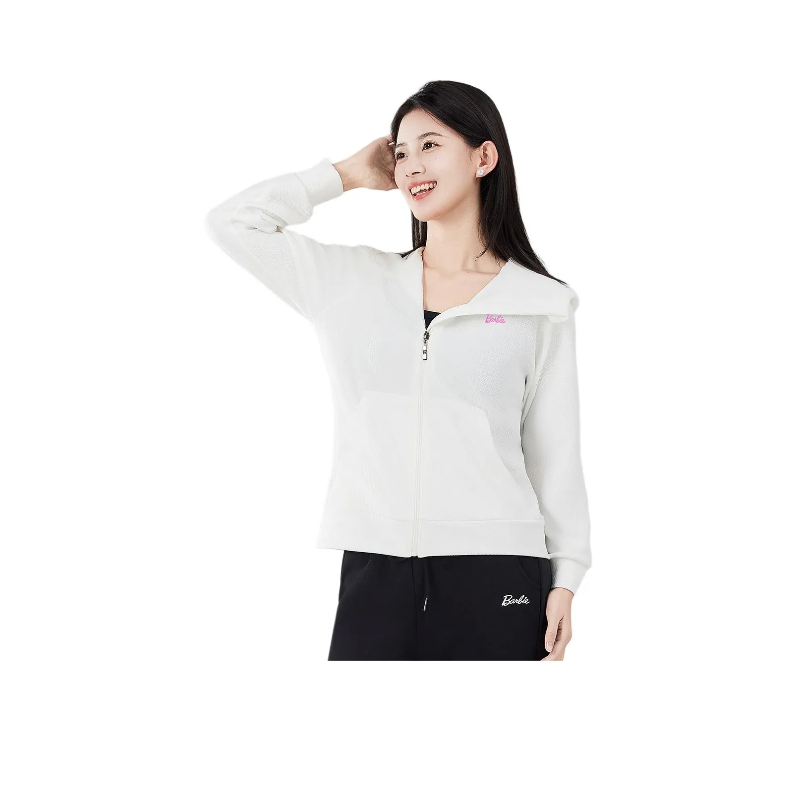 Барби Кремово-белая Женская Йога Куртка