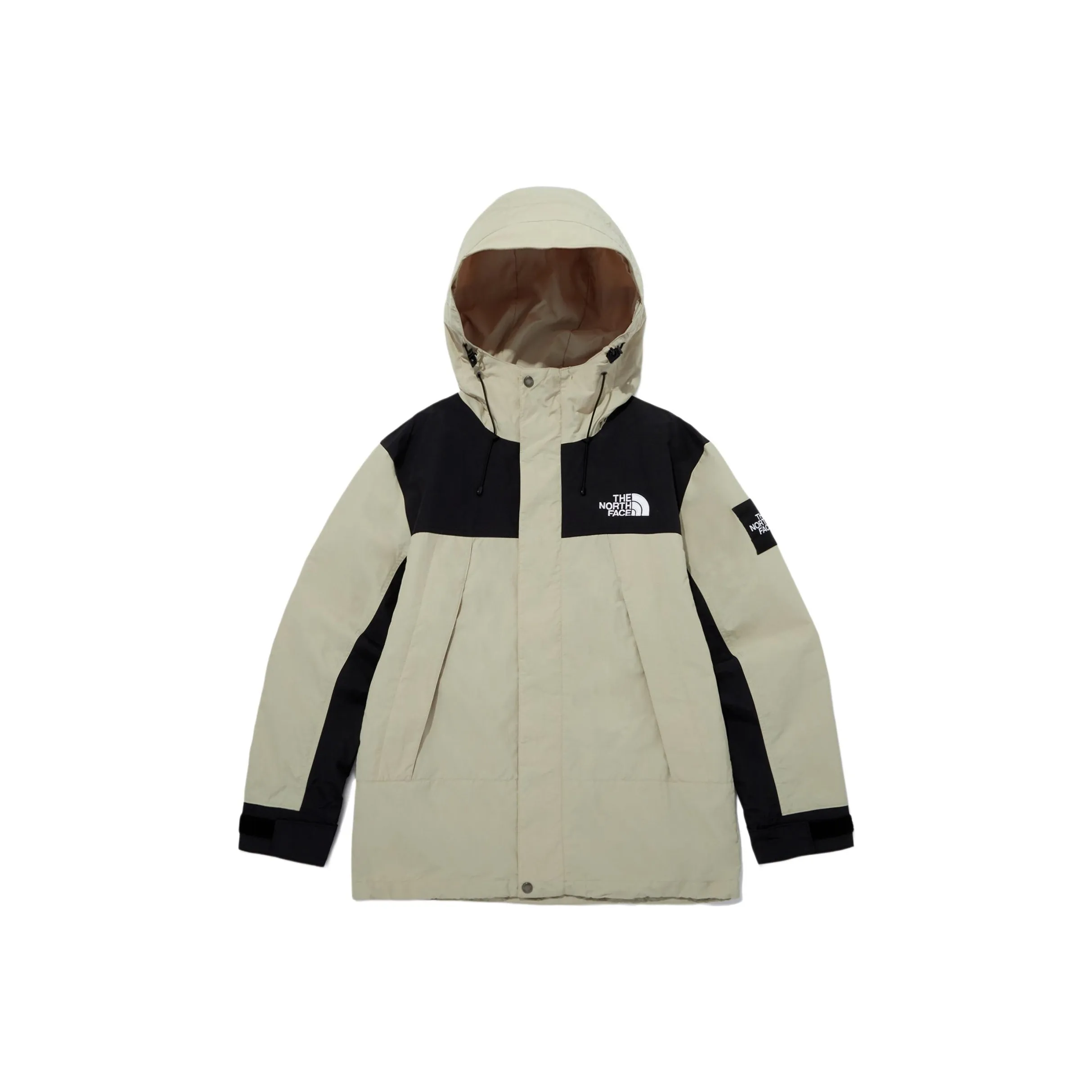 THE NORTH FACE Outdoor Hiking Waterproof And Windproof To Keep Warm Windbreaker Jacket Unisex Light Beige