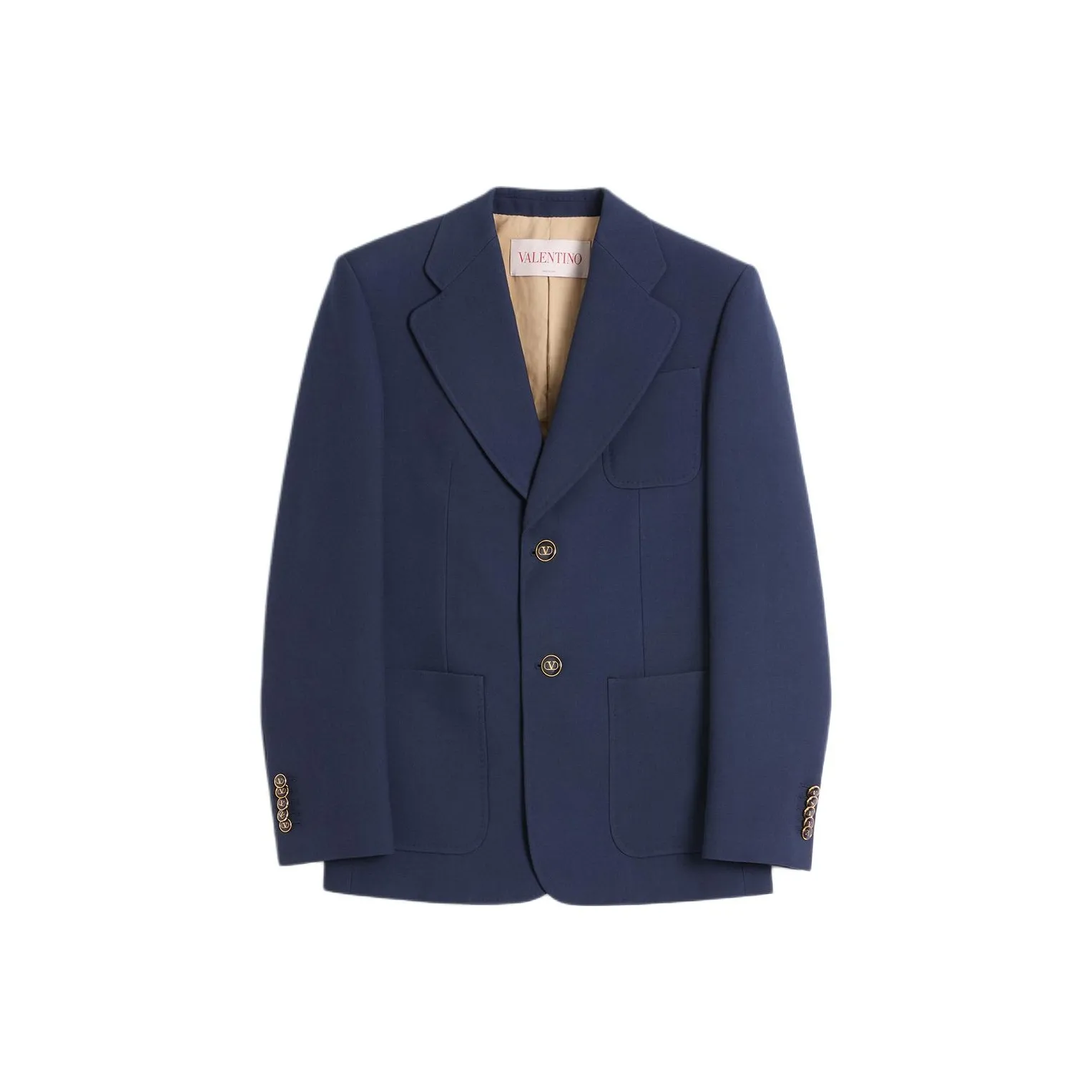 Valentino Garavani Single Breasted Straight Hem Jacket
