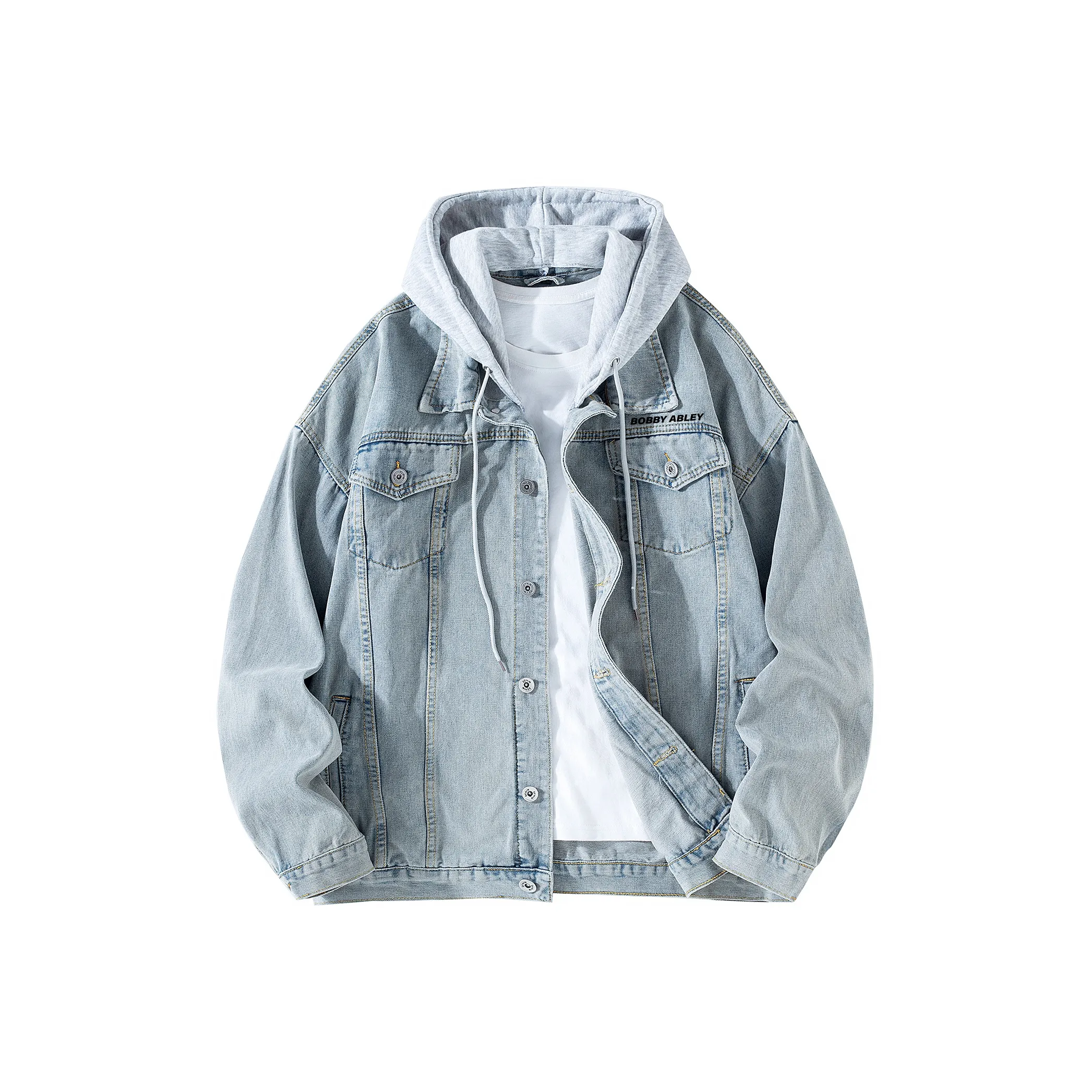 BOBBY ABLEY Denim jacket Down Unisex