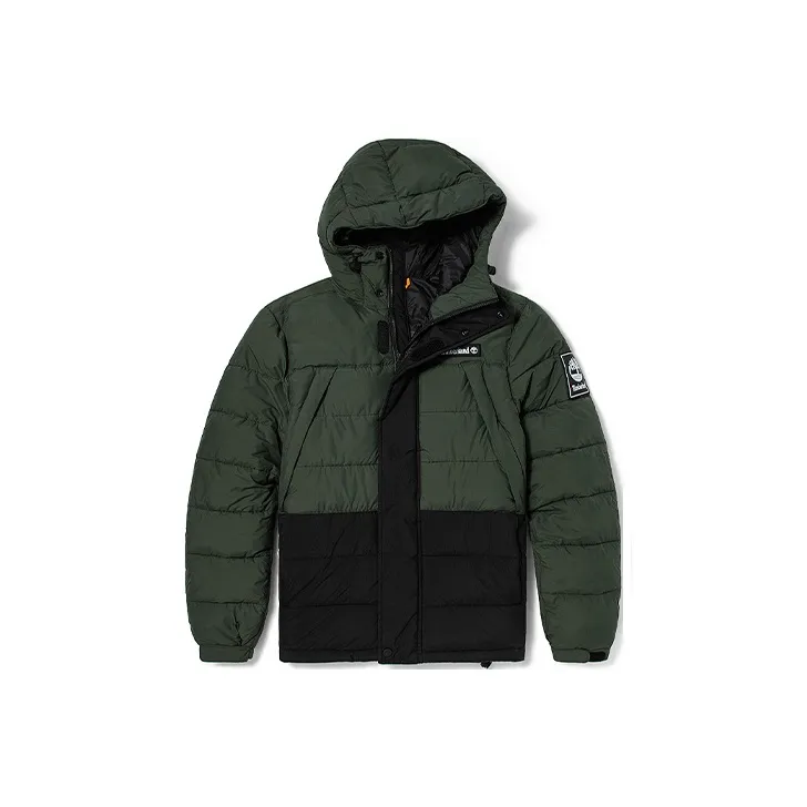 Timberland Puffer Jacket Men's Green Suitcase