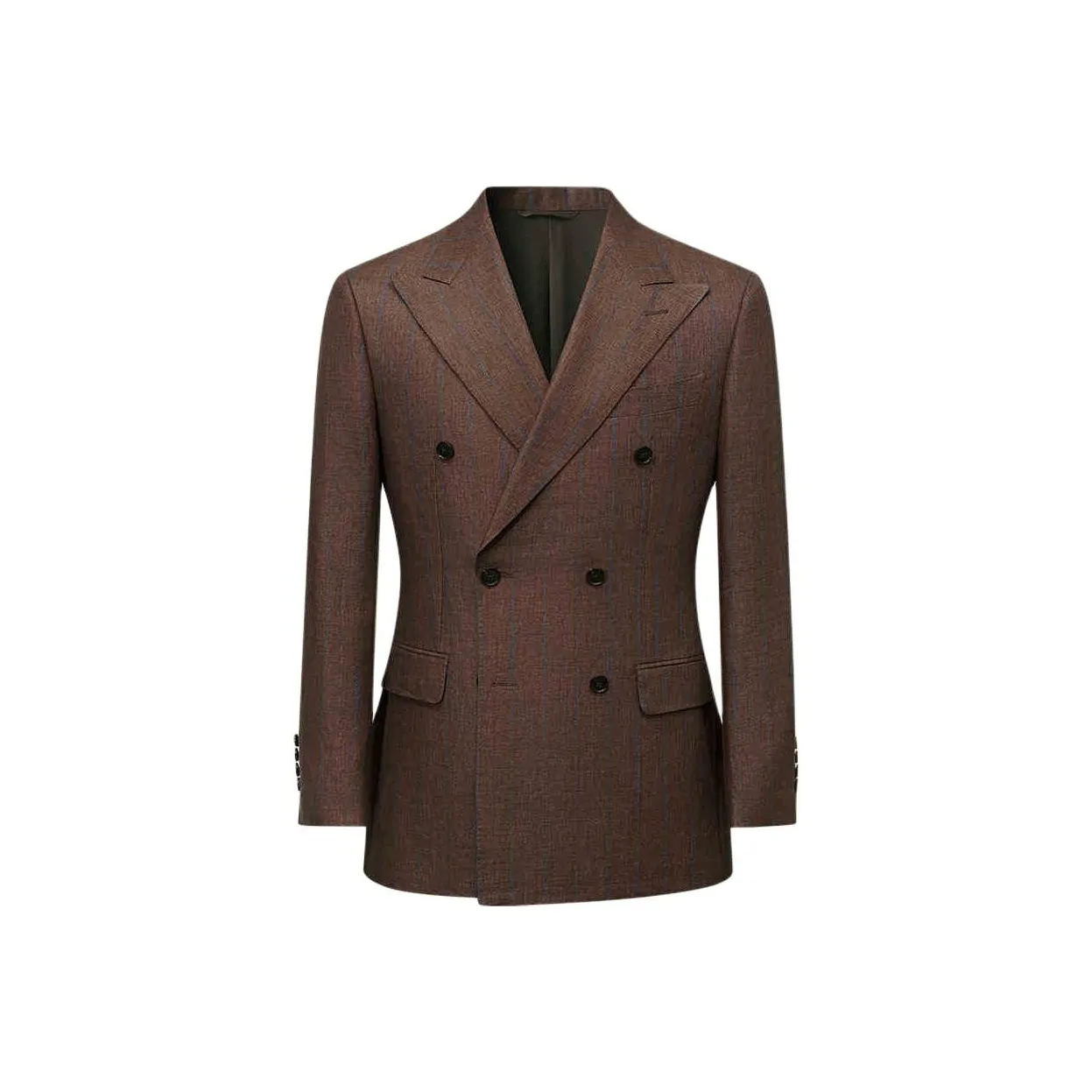 BY CREATIONS Бизнес-костюм мужской темно-красный с синими полосами