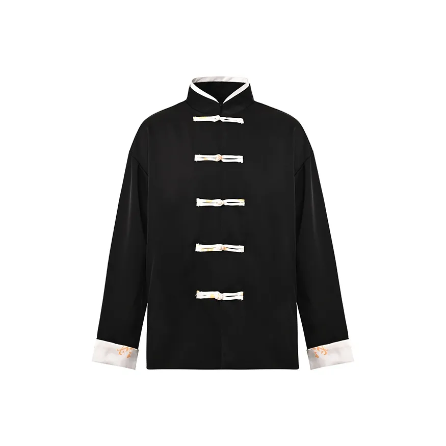 THREE Provinces Six Ministries Весенний Осенний Куртка Унисекс Черный