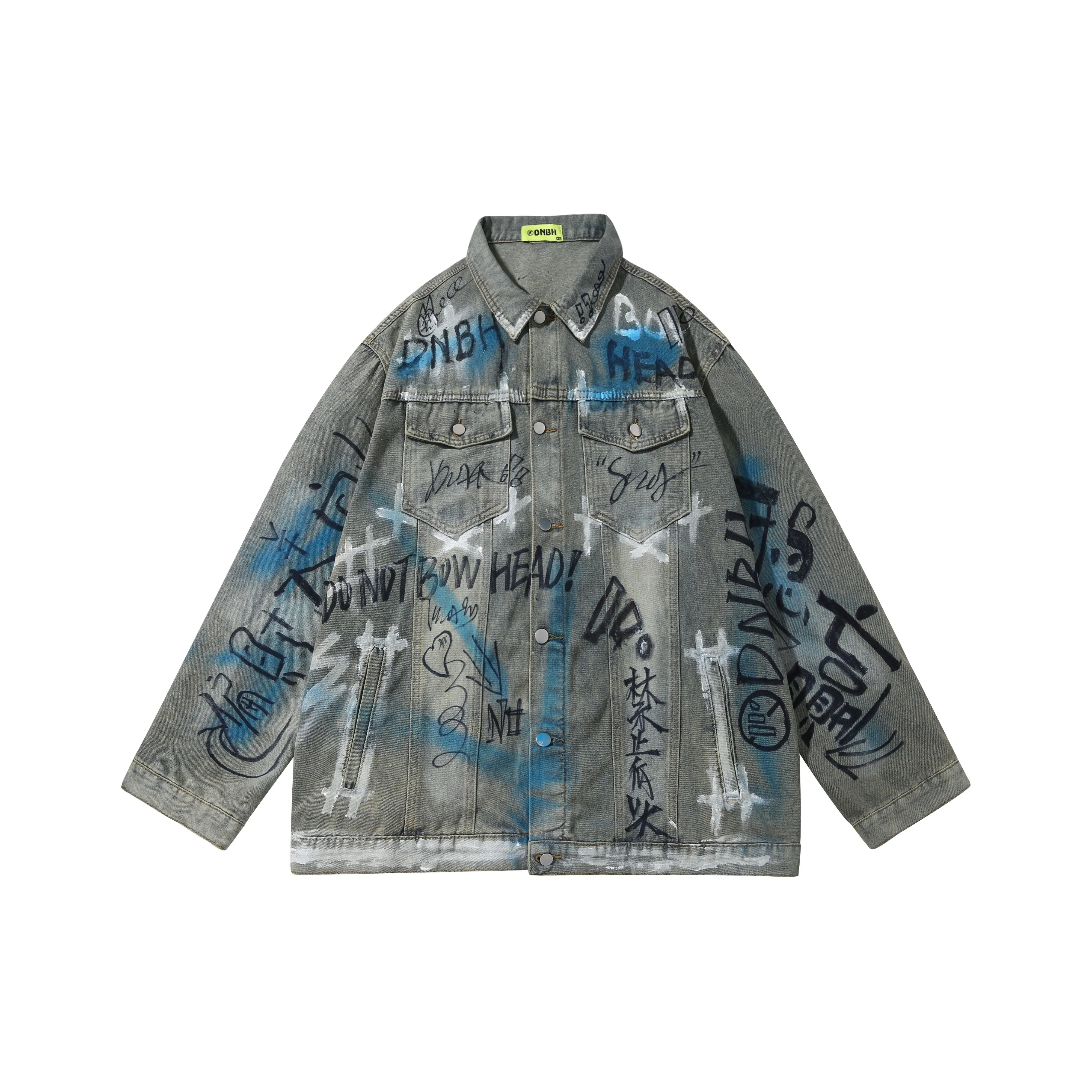 DNBH HAND DRAWN Деним Куртка Унисекс