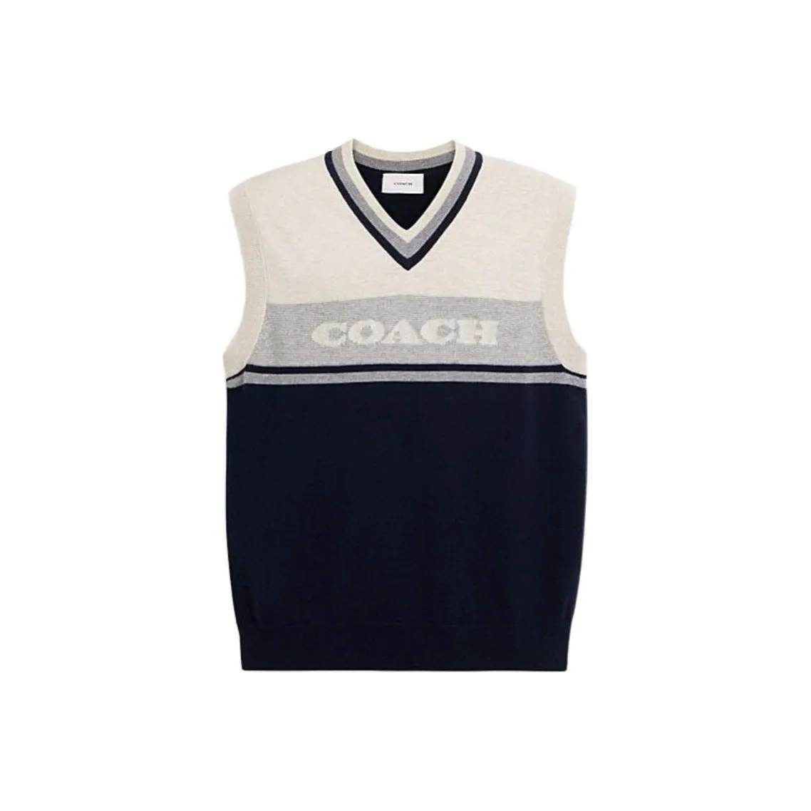 COACH Темно-синий синий Мужские жилеты