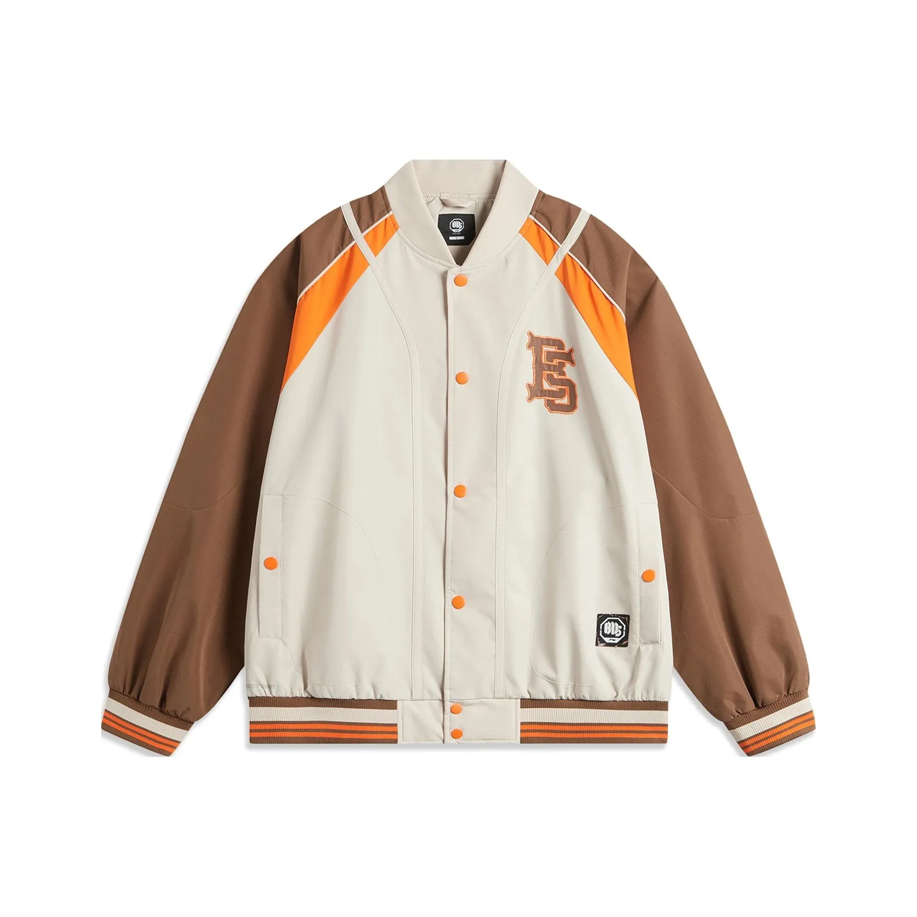 LINING Basketball Collection Jackets Men Brown/Oat Gray/Vibrant Orange