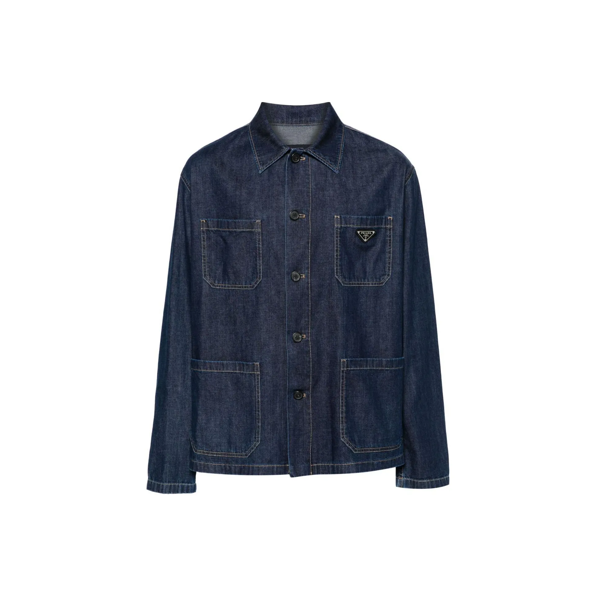 PRADA Denim Jacket Men's Dark Blue