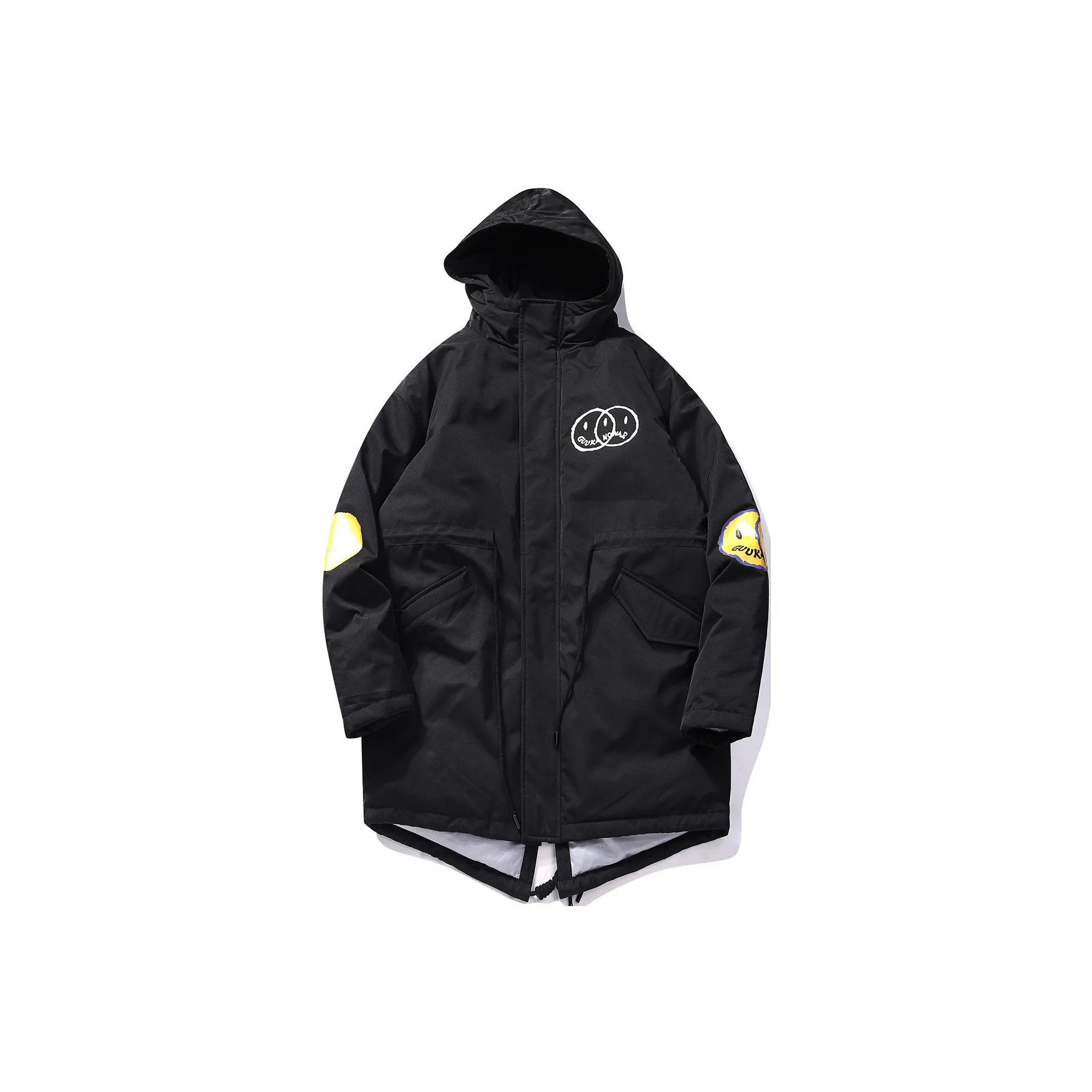 Guuka Хлопковый пуховик унисекс черного цвета