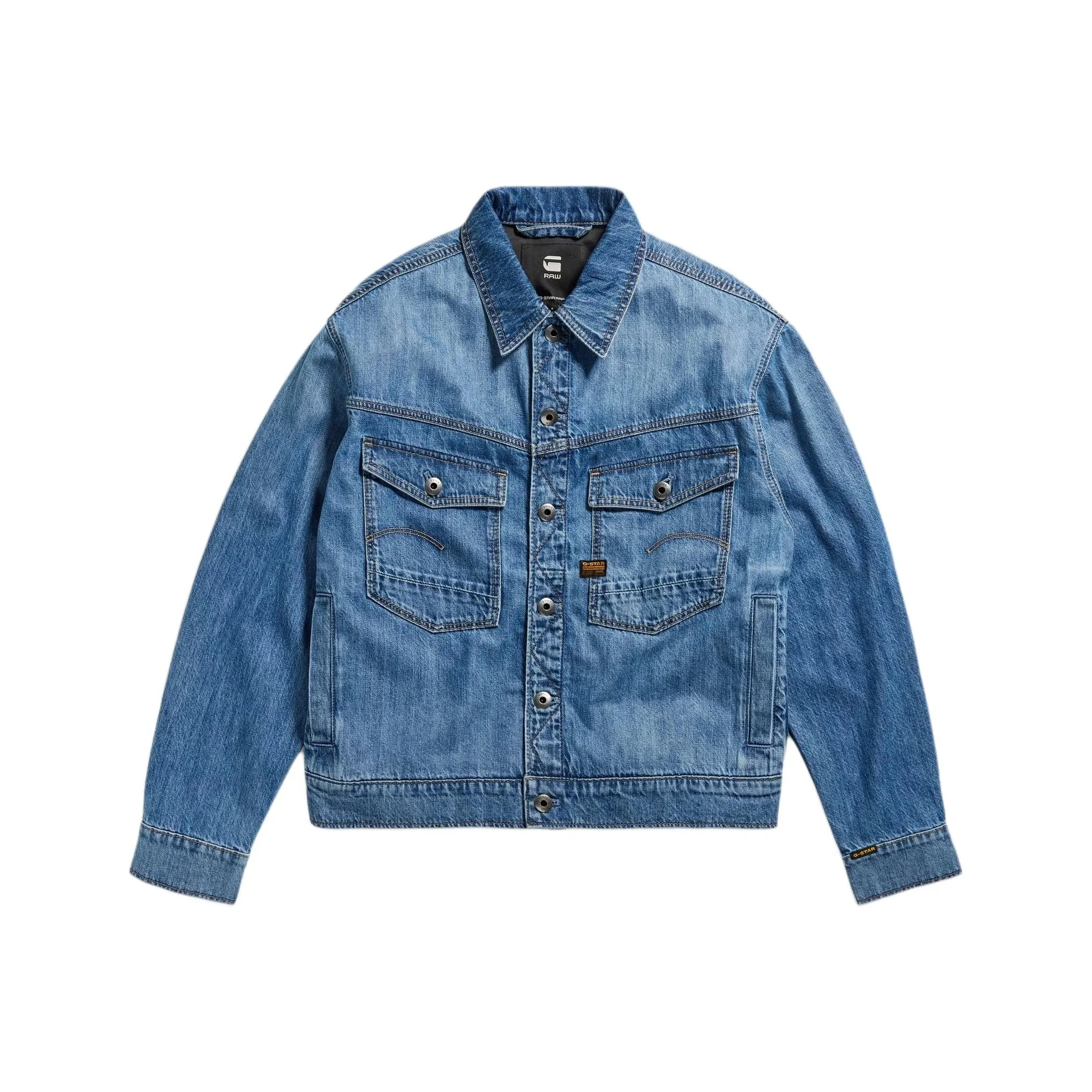 STAR Сырой денимовый куртка мужская синяя