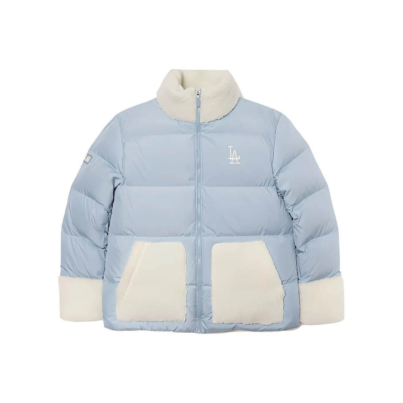 MLB Down polo jacket Cropped Unisex Blue