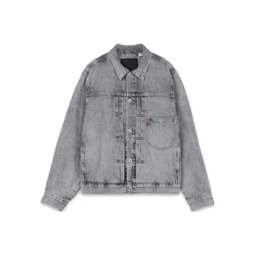 Levis Серый Мужские Джинсовые Куртки