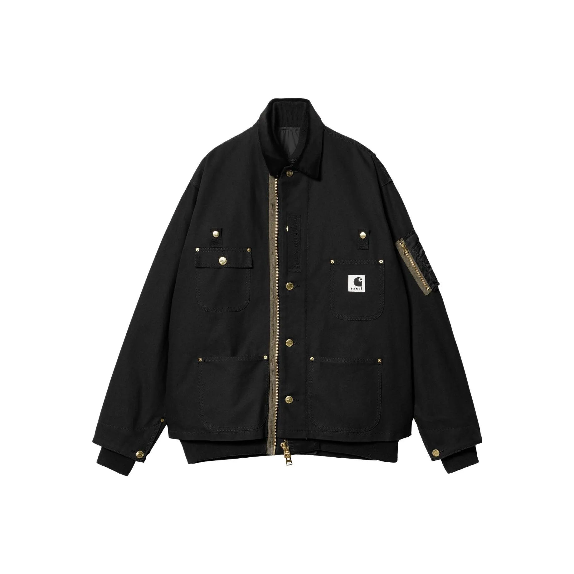 Sacai X Carhartt Wip Canvas MA 1 Michigan Jacket