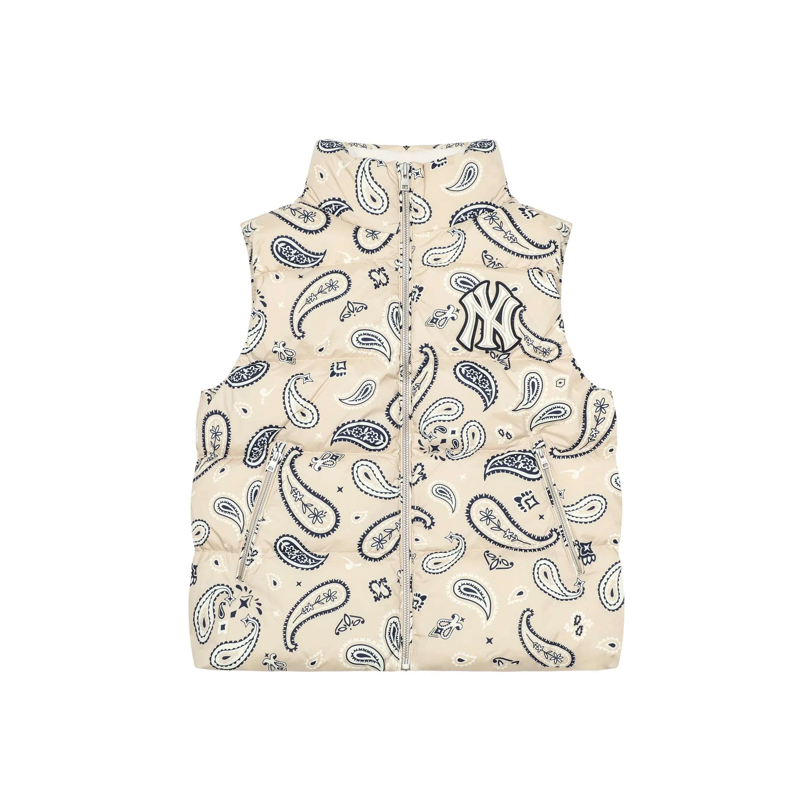 MLB Base Logo New York Yankees Бежевый Желтый Унисекс Пуховый жилет