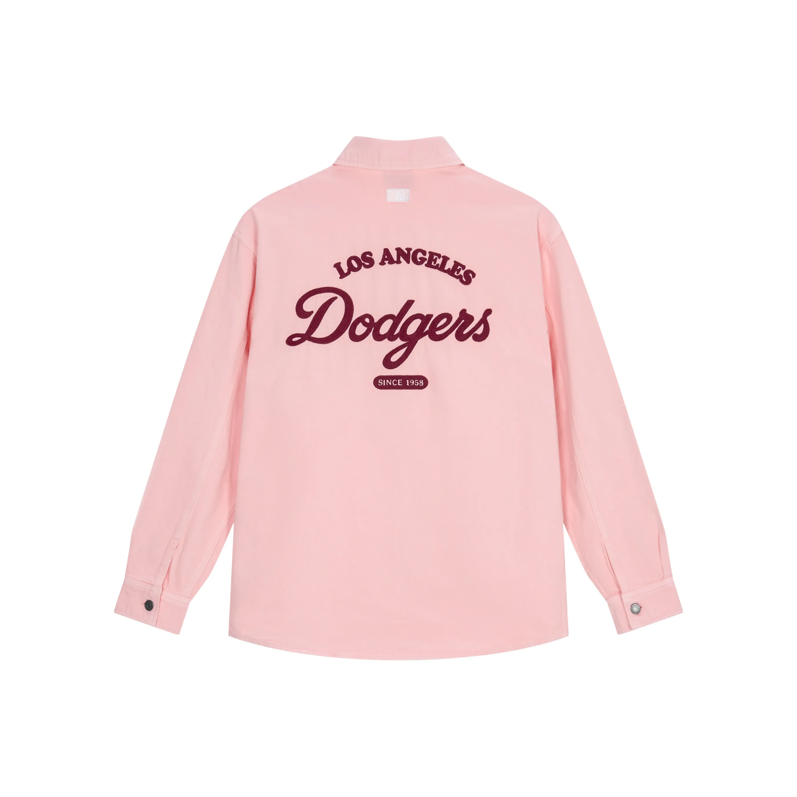 MLB Denim Jacket Unisex Peach Pink