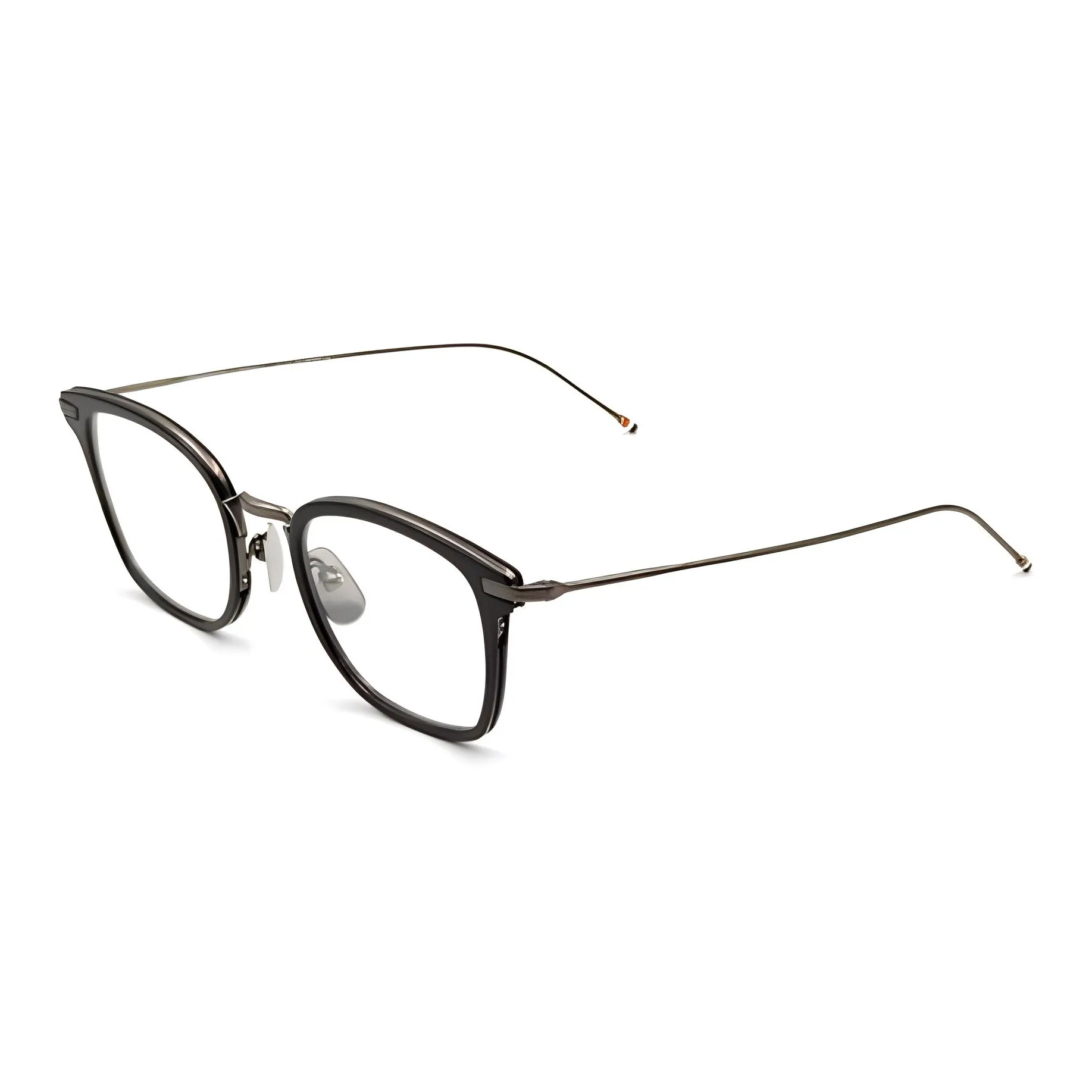 THOM BROWNE· Titanium Alloy Square Eyeglass Frames Unisex Black