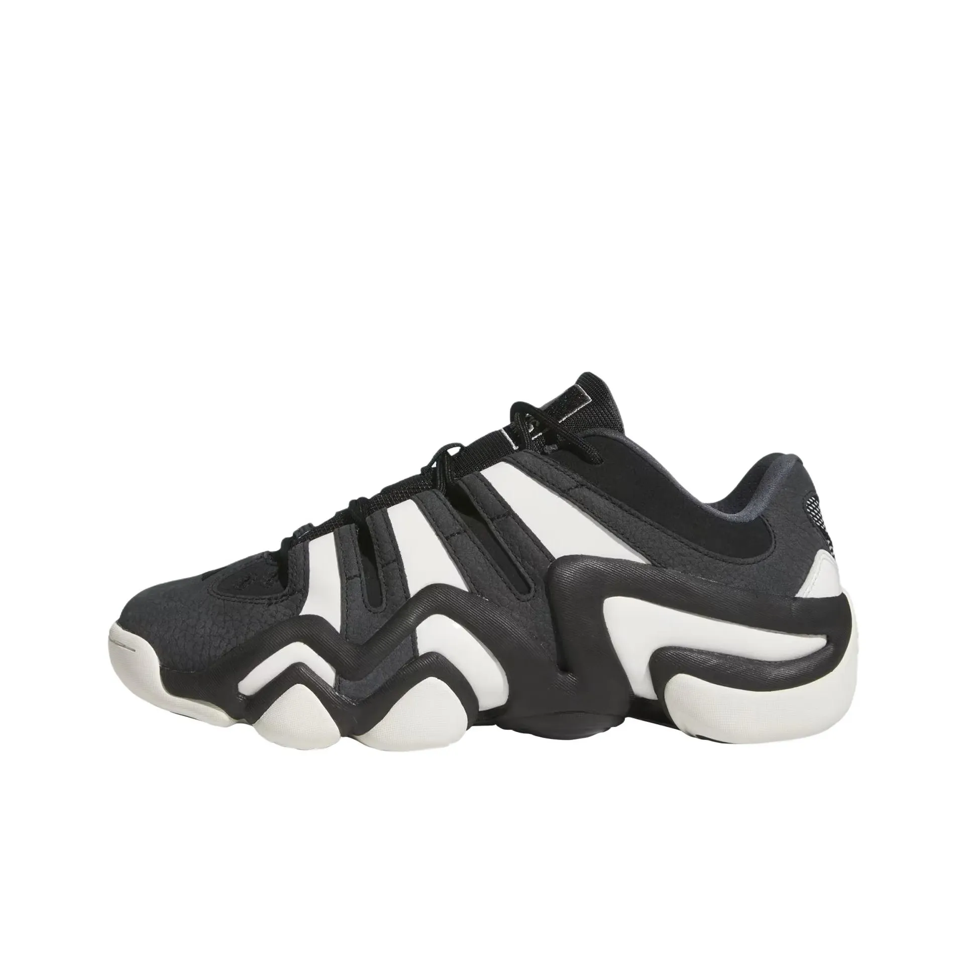 Adidas Crazy 8 Slip-Resistant Abrasion-Resistant Low-Top Баскетбольные кроссовки Мужские Черно-Белые
