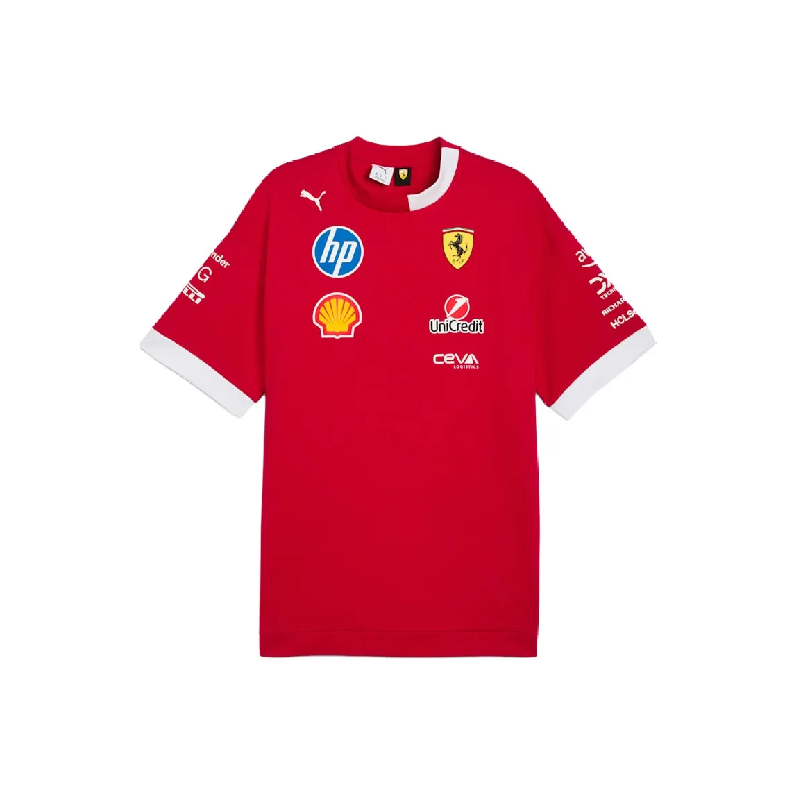 PUMA Scuderia Ferrari Racing Collection SS25 T Рубашка Мужская Красная
