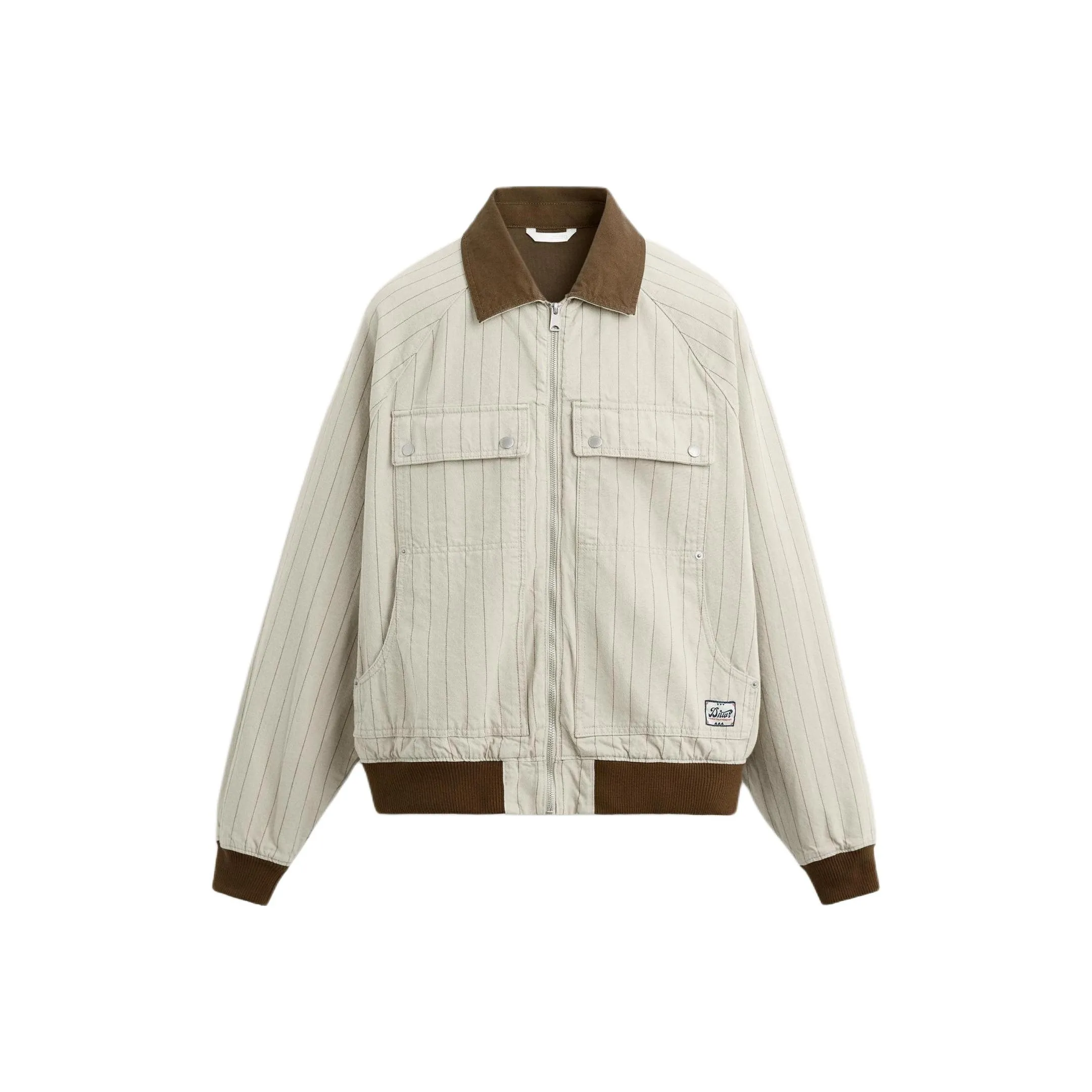 ZARA Куртки и Пальто Мужской Естественный Белый