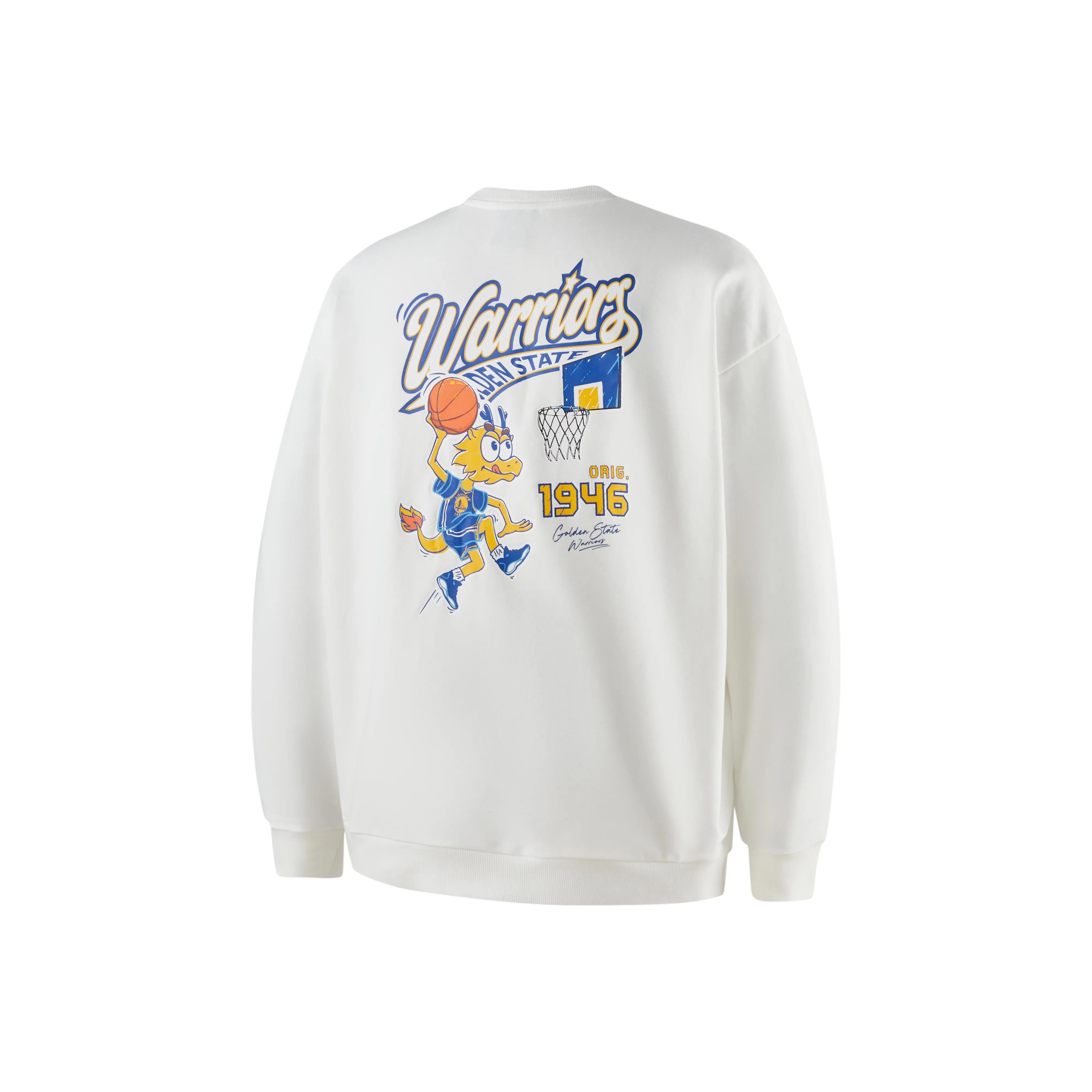 NBA Dragon Year Collection Golden State Warriors Толстовка Унисекс Экрю