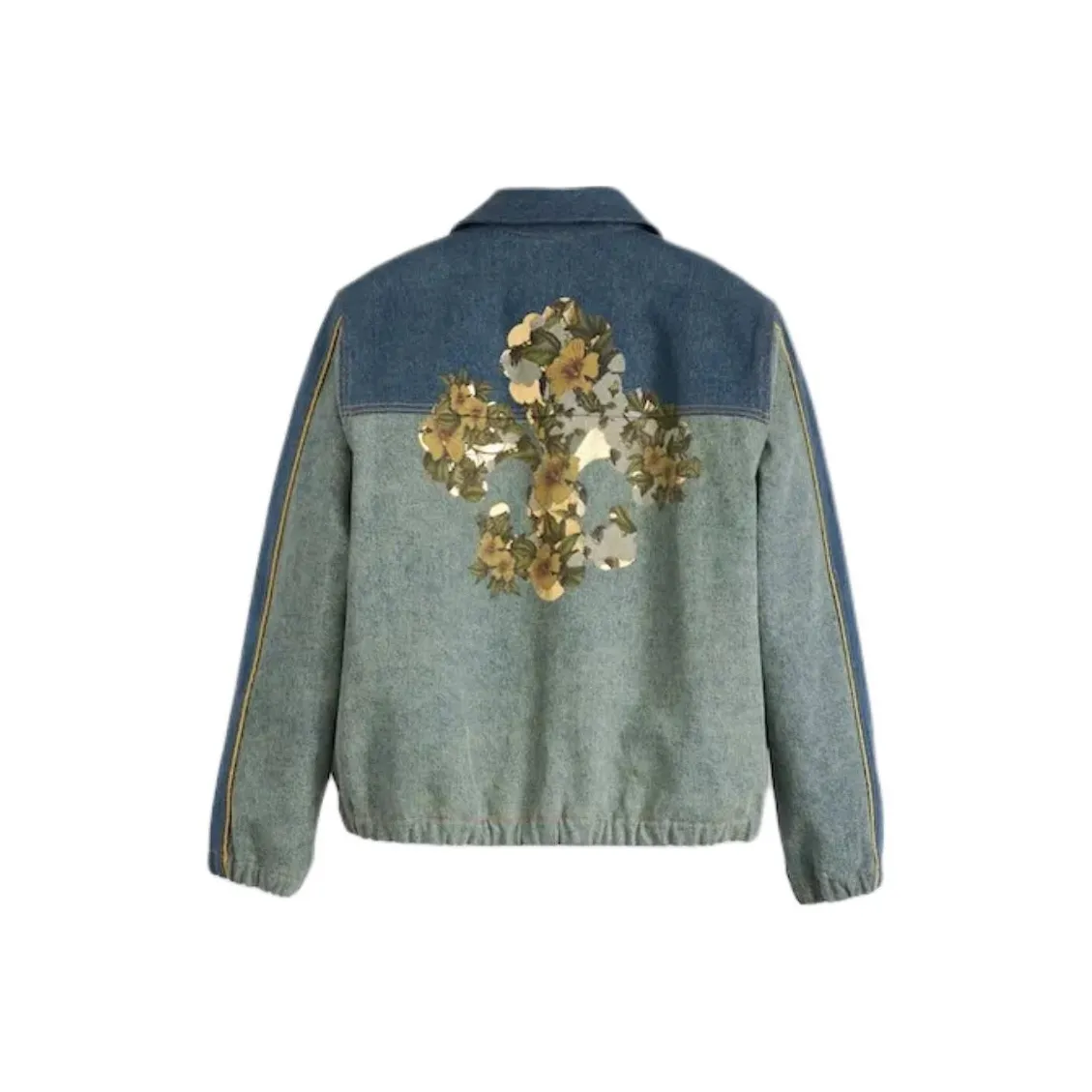 Denim Tears Cotton Fleur De Lis Denim Track Jacket