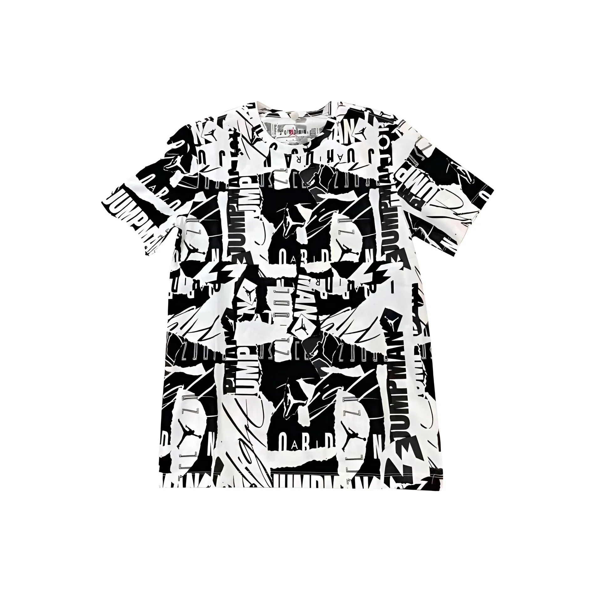 Джордан T Рубашка Мужская Черная Белая