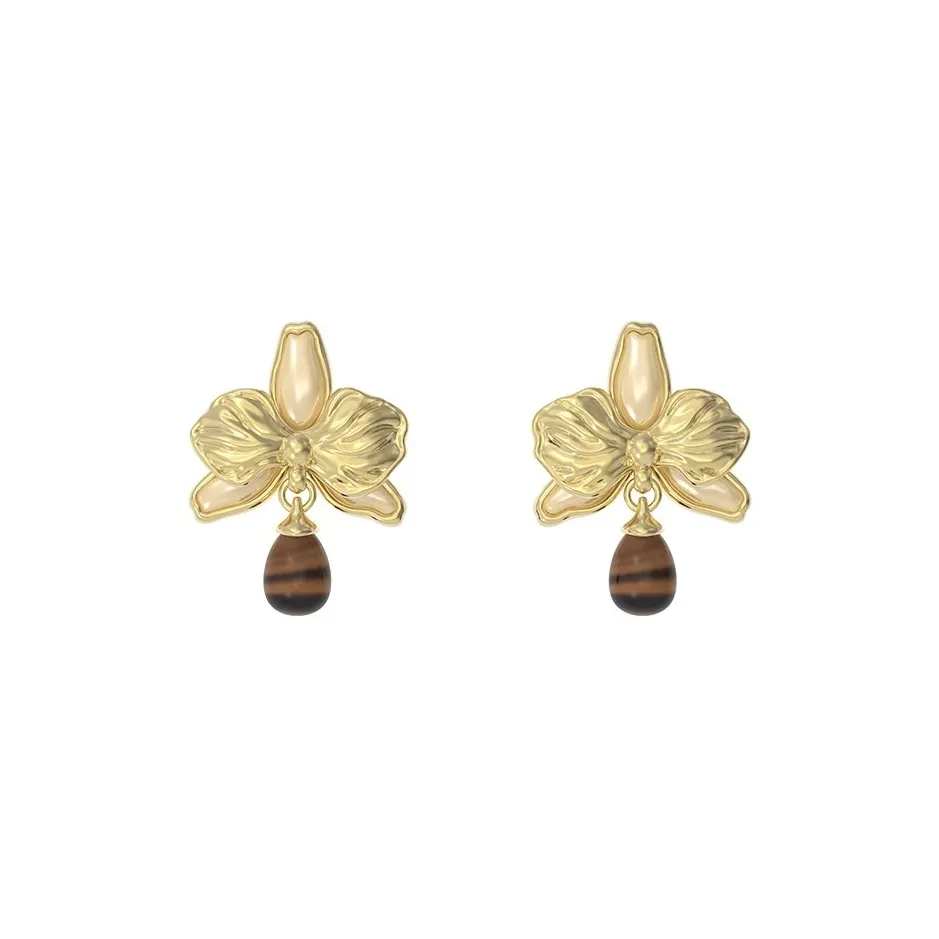 GOOGMO 16K Золото-Покрытые Медные Серьги Женские