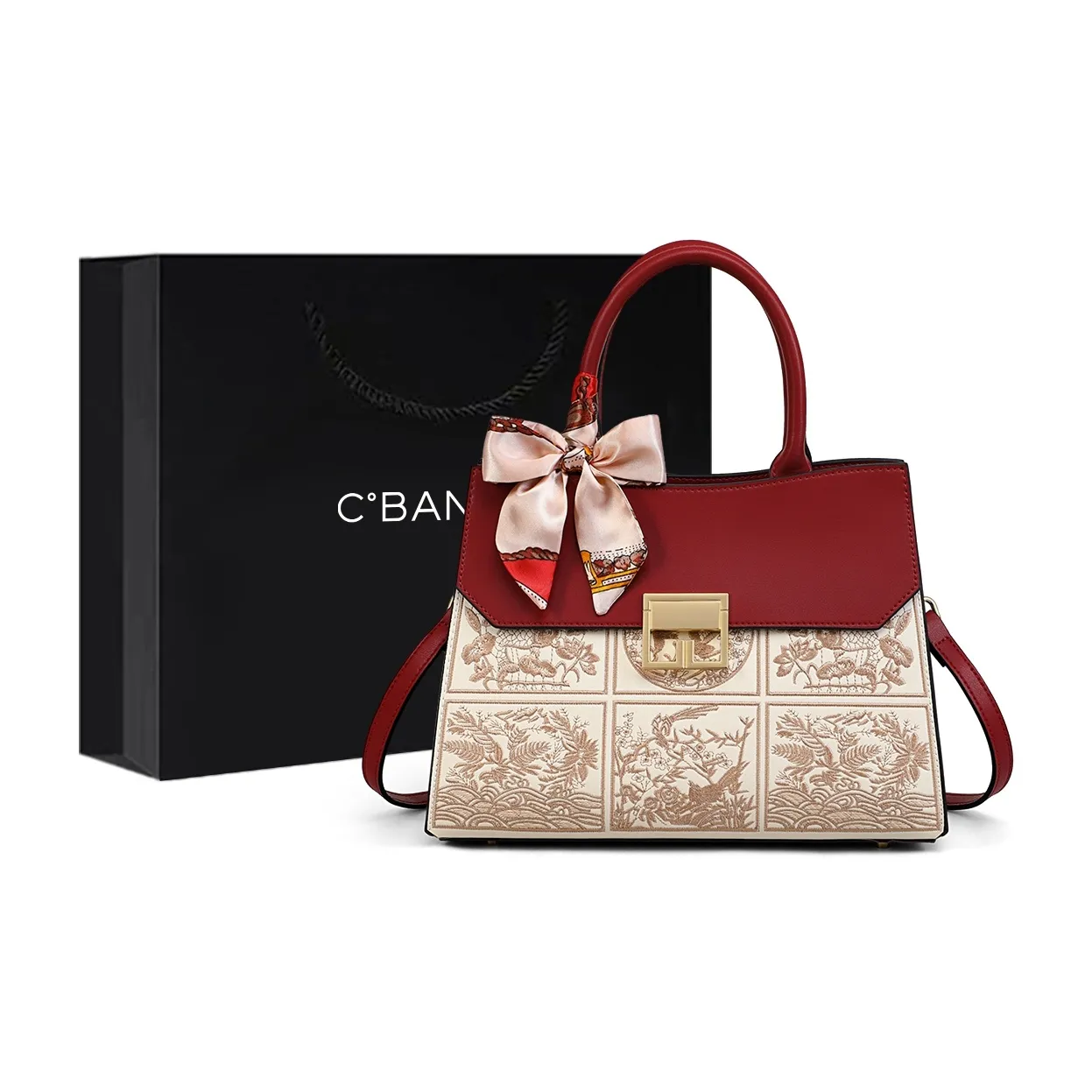 C°BANNER Коровья кожа Сумка Женская Красная