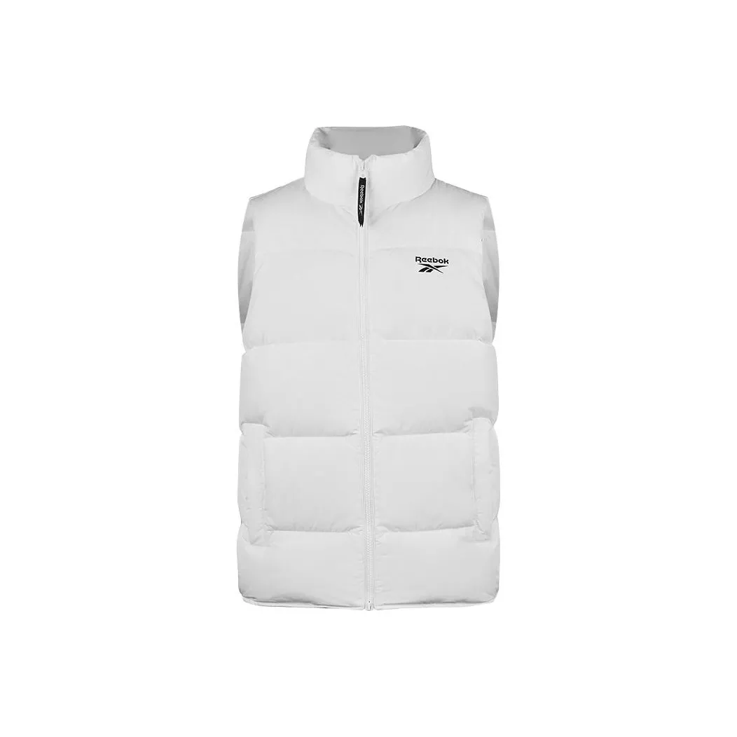 Reebok совместный бренд Термический пуховик Укороченный без рукавов Stand Up Ожерелье-чокер Жилет Мужской