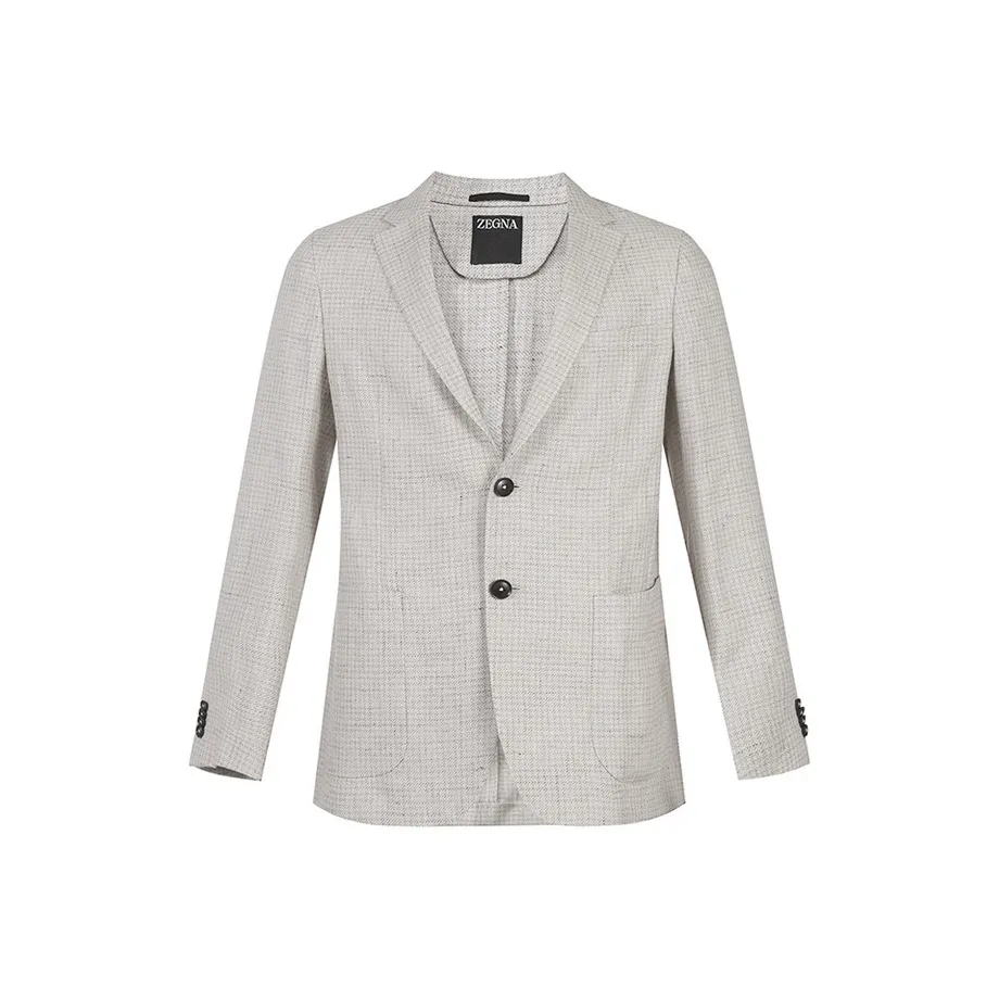 Zegna SS24 Business Suit Coat Men's Beige