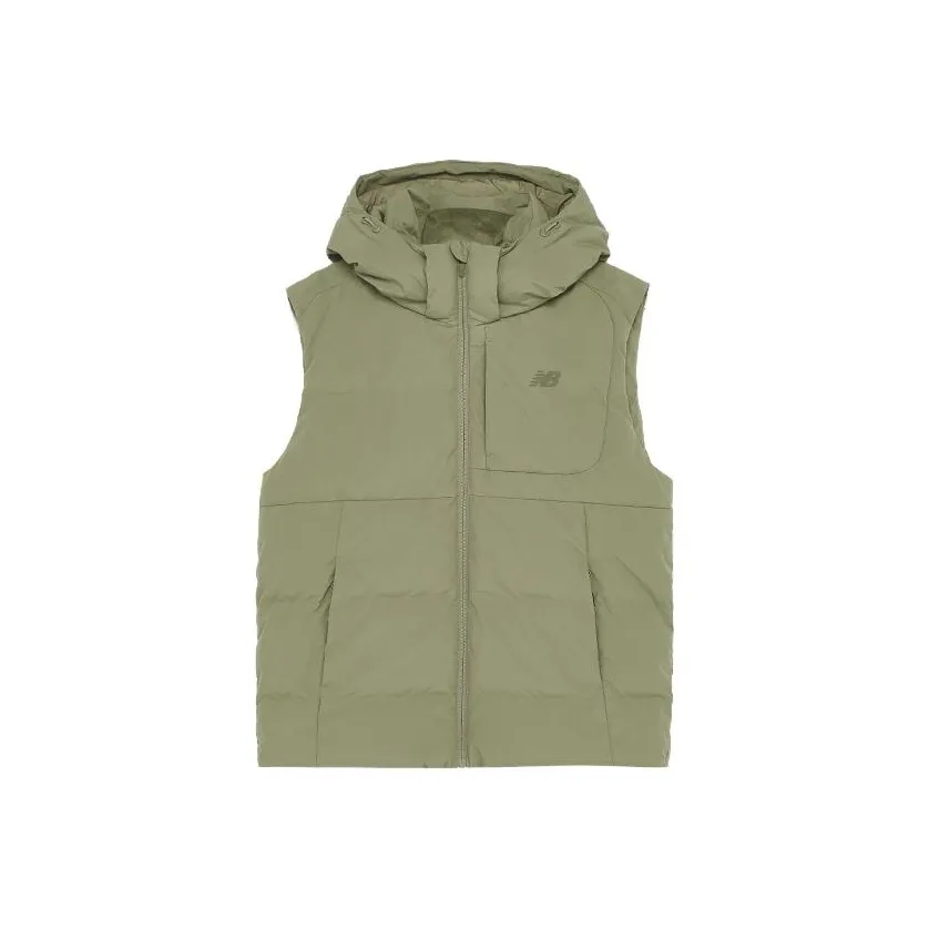 New Balance Sports Life Collection Пуховый жилет Мужской Армейский зеленый