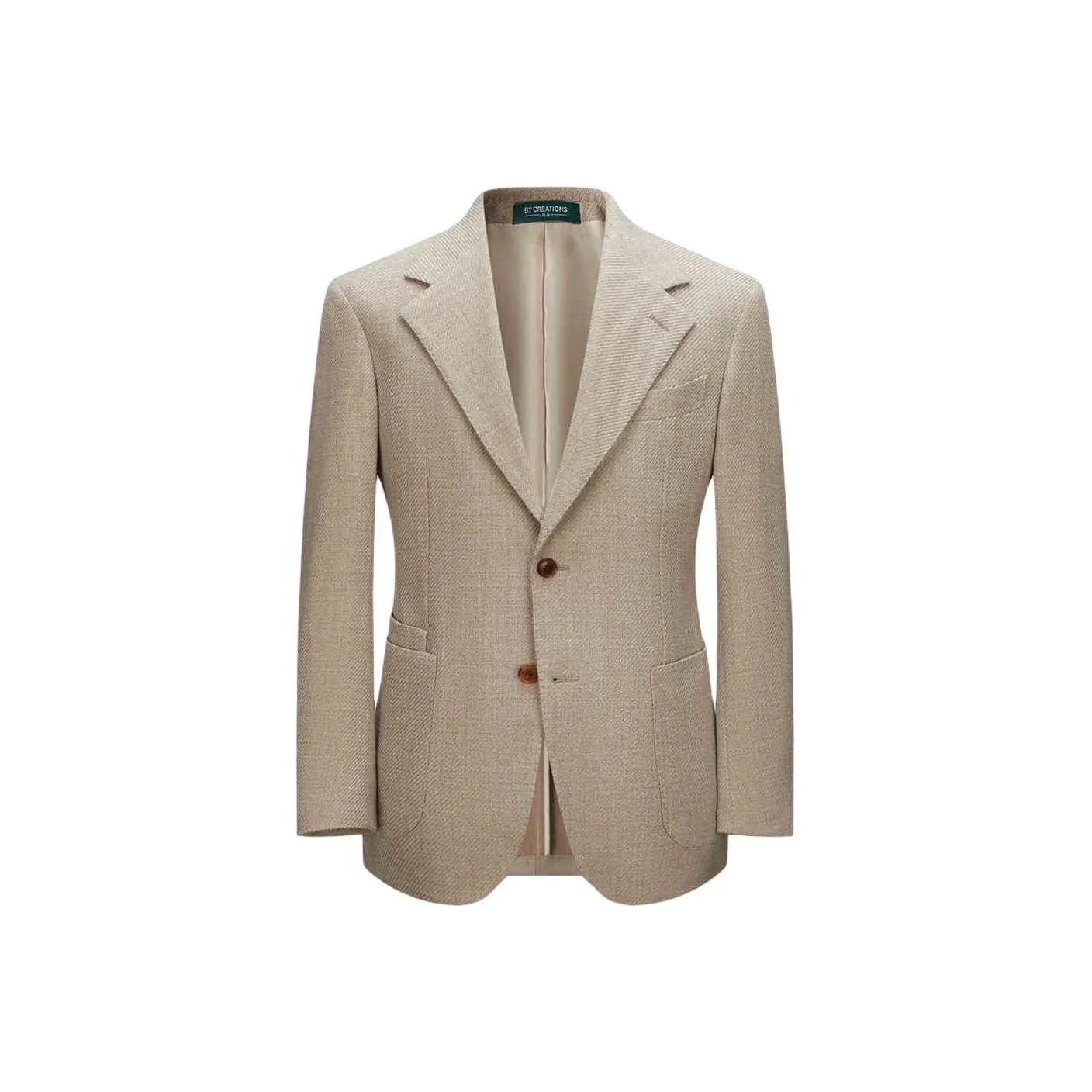 BY CREATIONS Бизнес-костюм мужской светлый кофейный