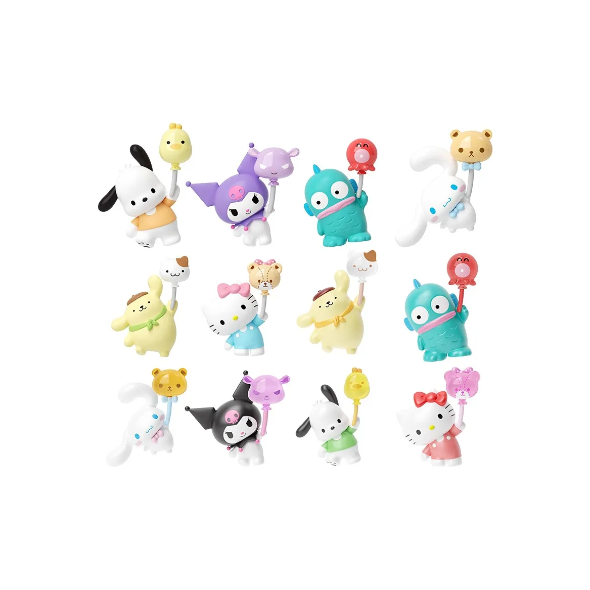 MOETCH Cinnamoroll Pompompurin Half Fish Kuromi Sanrio Balloons AROUND THE WORLD Collection Hello Kitty Pochacco