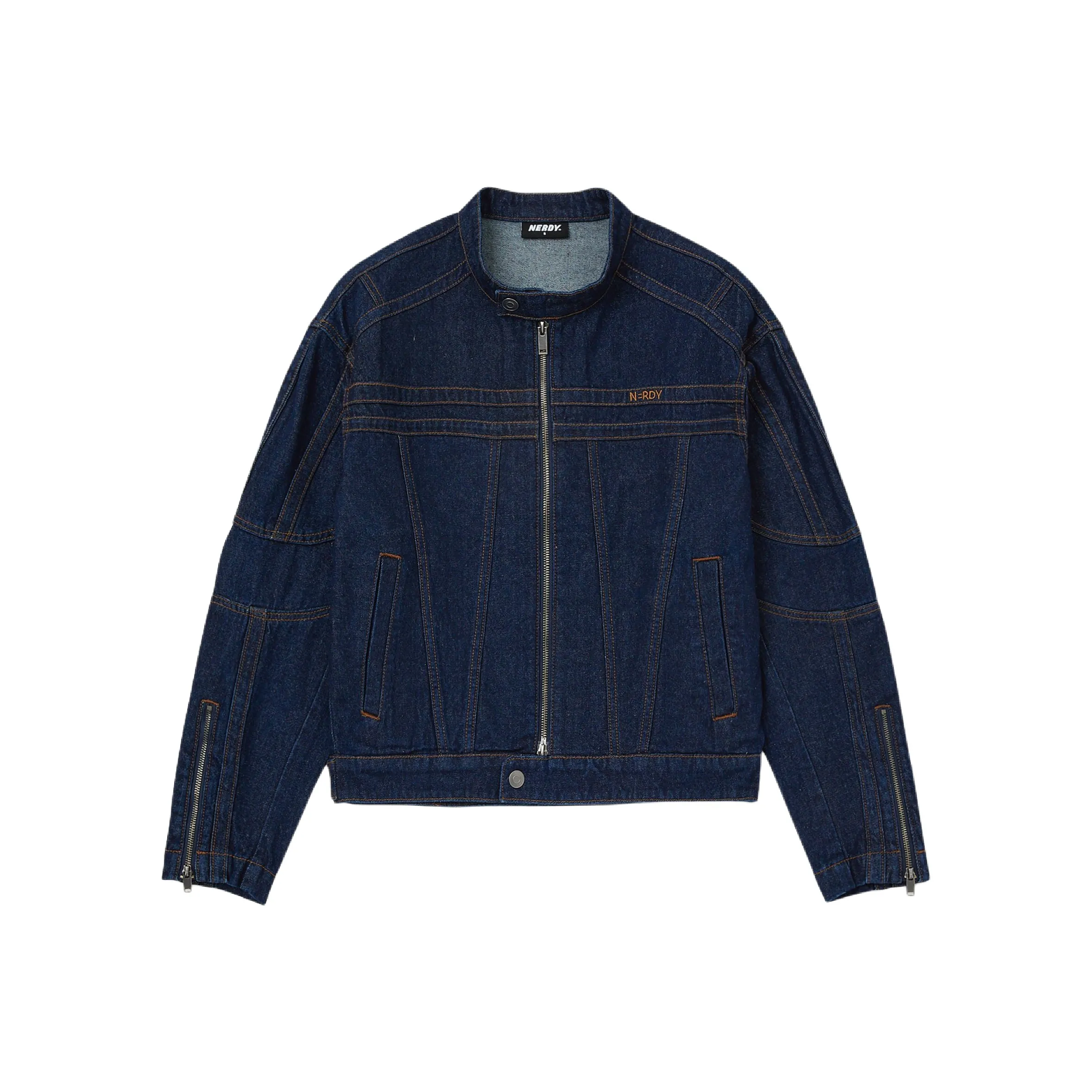 NERDY Denim Jacket Unisex Dark Blue