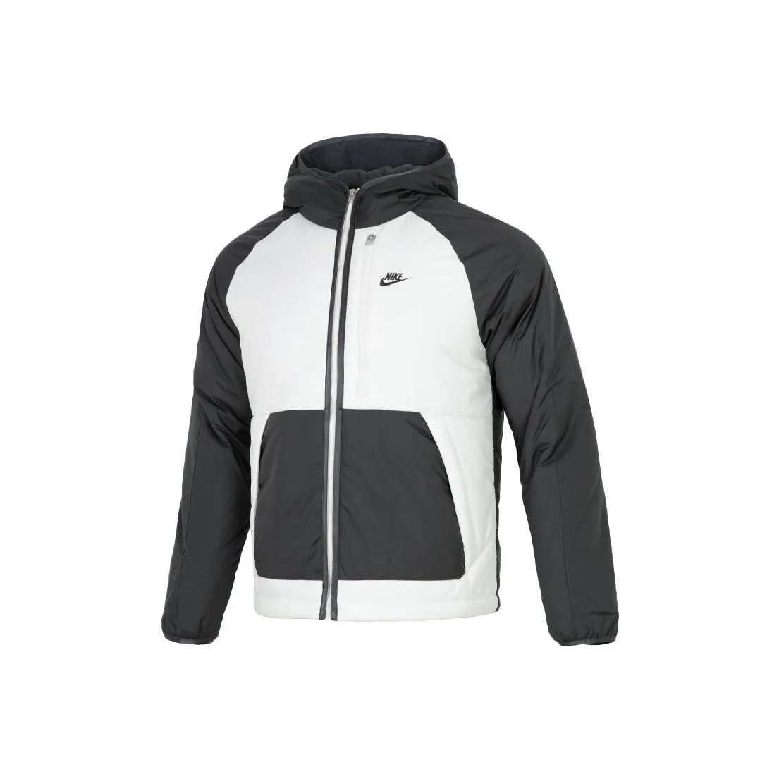 Nike Puffer Jackets Men's Black Gray Color