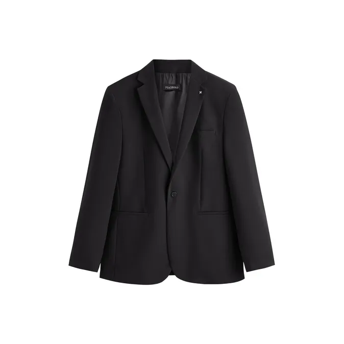 PEACEBIRD MEN Черный 1 Slim Fit Мужской Деловой костюм