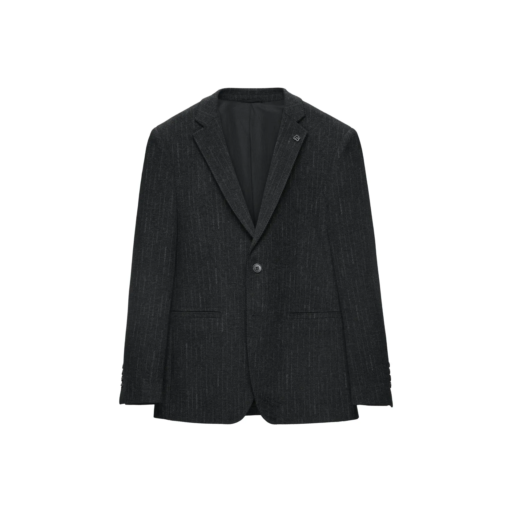 HLA Темно-серый с полосами F1 Мужской деловой костюм