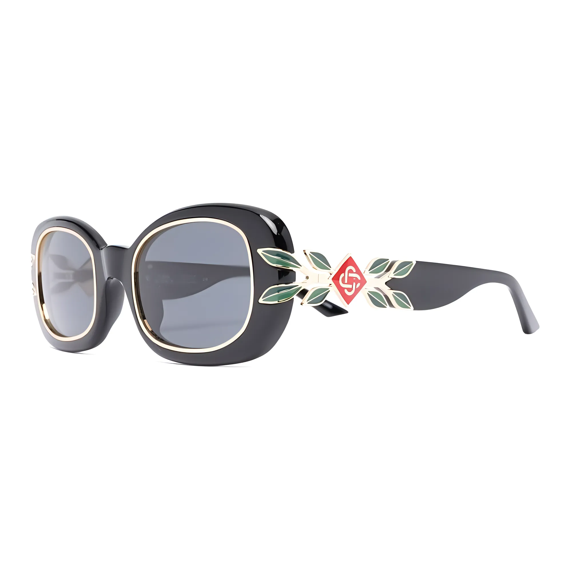 CASABLANCA Oval Sunglasses With Laurel Detail