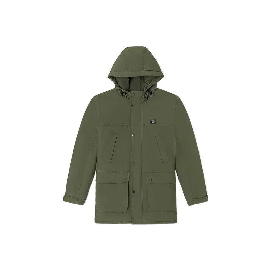 VANS Пуховая куртка Мужская Армейский зеленый