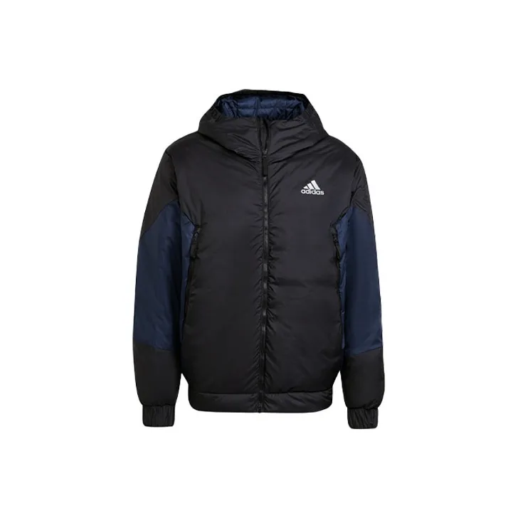 Adidas Темно-синий Синий Мужской Пуховик