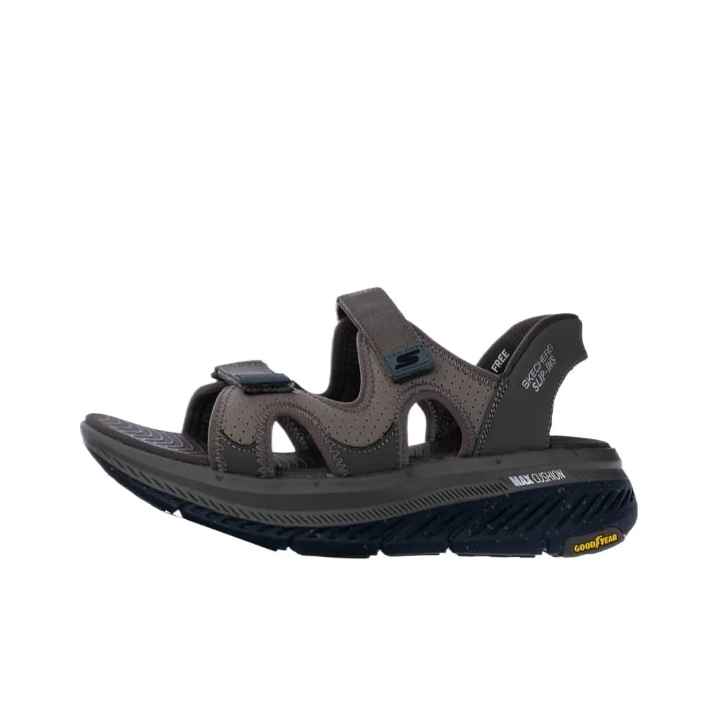 Skechers Max Cushioning Premier 2,0 One Ремень Сандалии Мужской Коричневый