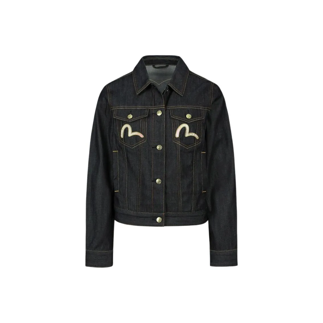 EVISU SS24 Denim Jacket Unisex Denim Blue