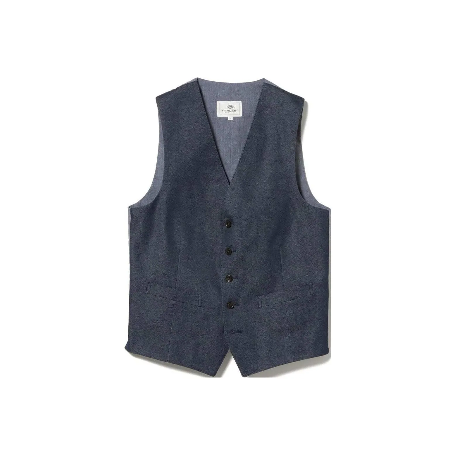 Beams Vests Men's Indigo